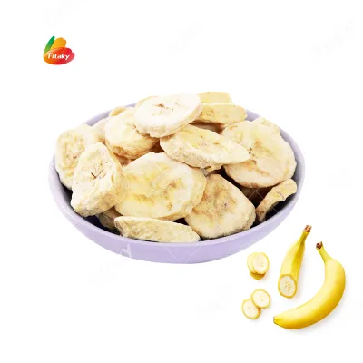 Freeze Dried Banana Slice Vacuum Freeze Dried Banana Freeze Dried Banana Chips