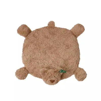 Cute Bear Shaped Pet Bed Mat Soft Plush Dog Cat Sleeping Blanket Washable Fluffy Cushion Kennel Pad Rug for Indoor Pets