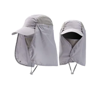 Quick Drying UV protection Sun protection Detachable and Breathable Fishing Hats for Men and Women