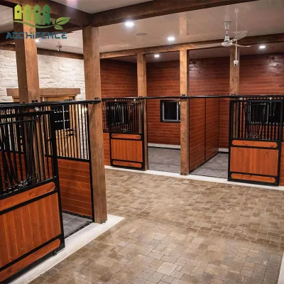 Durable Steel Horse Stall Systems with Anti Rust Finish for Horse Breeding Farms