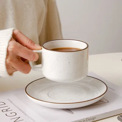 Wholesale Office Coffee Cup Japanese Kiln Porcelain Ceramic Mug Latte Coffee Mug