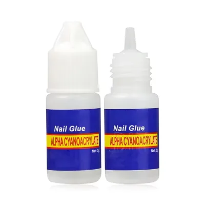 Professional Manufacturer Top Quality Acrylic Nail Art Adhesive Transparent DIY 3g Bottle Nail Glue