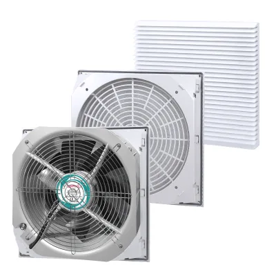 FK6626-D Eco-friendly Flame-retardant Ventilation Filter Set 220V Embedded Cabinet Silent Axial Flow Fan Louvered Dustproof