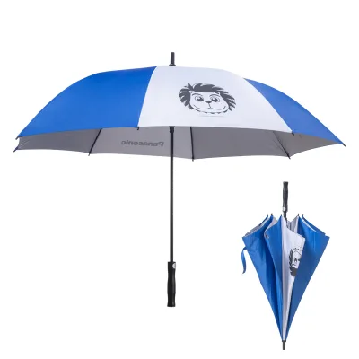 Outdoor Digital Golf Umbrella Vintage Modern Design Straight Wind-Resistant Rainy Promotional Use Summer Camping Travel Parties