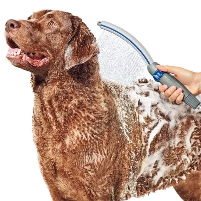 Eco-Friendly Plastic Pet Multi-functional Shower Head Dog Shower Spray With Bath Brush for Dogs Pets Washing Cleaning