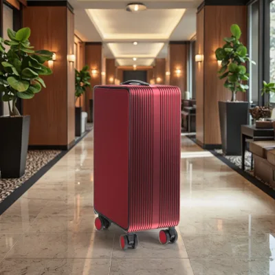 2025 Unisex PC Aluminum Spinner Luggage Case Convenient Easy Travel Access Front-Opening Suitcase Combination Lock Hot Sale!