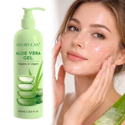 Manufacturer Wholesale Organic Natural Alovera Gel 100% Pure Moisturizing Soothing After Sun Aloe Vera Gel for Face Skin Hair