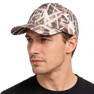 Jungle Adventure Breathable Polyester Hunting Camouflage Baseball Hat for Camping and Hunting
