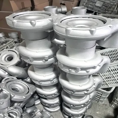 Customized Auto Parts Gravity Aluminum Casting Services Water Pipe Outlet