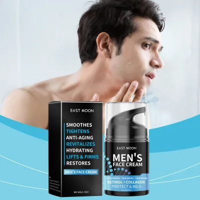 Reduce Fine Lines Wrinkles Men Revitalizing Anti-Aging Firming Hydrating Day Facial Skin Care Cream