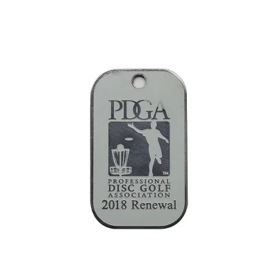 Fashion Stainless Steel Engraved Custom Logo Nameplates Tag Brand Handbag Plaques 76.5x25.5mm 0.2mm Thick