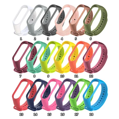 Mini Silicone Wrist Strap Watch Strap for Band Strap Sport Rubber Silicone Smart Watch Bracelet Band 4 Strap M4