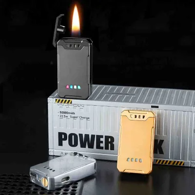 2025 new voice-activated lighter with visible transom and 4 ignition methods