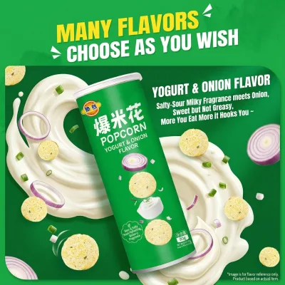 80g Paper Canned Finished Instant Popcorn Supplier ODM OEM Fruit & Vegetable Snacks Ready-to-Eat Popcorn