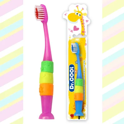 Eco Friendly Colorful Self Standing Children Kids Toothbrush with Interesting Grip