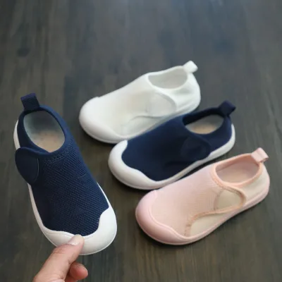 Low Price Kids Casual Shoes Canvas Mesh Upper Sports Shoes Breathable Tennis Shoes