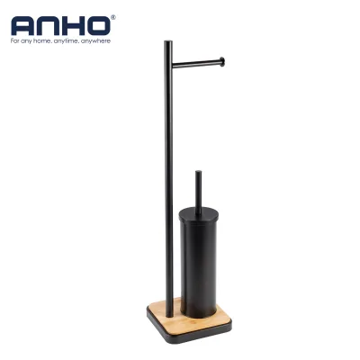 Toilet Brush and Paper Holder Integrated Floor-mounted