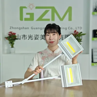 Long Arm Spotlight Exhibition Board Long Pole Lamp Art Exhibition Advertising Sign 50W COB Shovel Lamp Exhibition Light