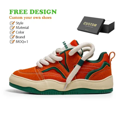 Wholesale Trendy Blank Custom Low Tennis Shoe Woman Skate Walking Style Casual Sneakers Customize Chunky Shoes Sneaker Manufact