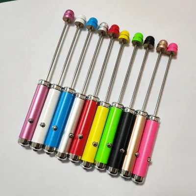 News Beadable Items Metal Light up Uv Lamp Nurse DIY Making Kits Novelty Gifts Beaded Bar LED Flashlight