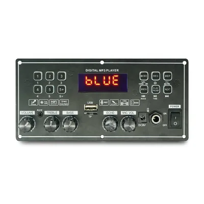 MP3 Player Bluetooth Amplifier Reproductor MP3 FM Module Outdoor Pull Rod Sound Board 2x30W
