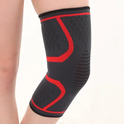 Maxway Sports Unisex Short Anti-Slip Elastic Warm Knitted Needle-Detecting Protective Gear Double Corrugated Knee Sleeve