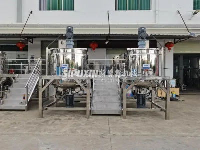 Source Factory CE 1000L 1500L Stainless Steel 304/316 Explosion Proof Agitator Mixing Tank Platform Chemicals Motor Gearbox