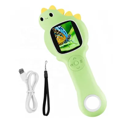 STEM Portable Mini LCD Screen Microscope Toy Kids 500X Scientific Handheld Digital Microscope Camera Educational Toy with Lights