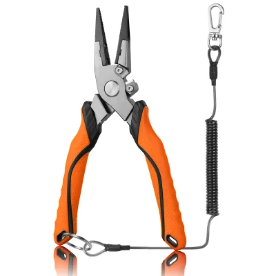 Saltwater Freshwater Fishing Multi Function Pliers Aluminum Alloy Tungsten Carbide Line Cutter Rust Resistant Fishing Pliers