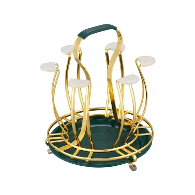 Custom Production Metal Water Bottle Storage Rack Table Cup Holder Office Household Coffe Cup Holder