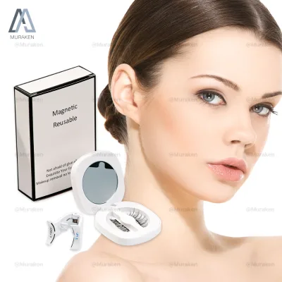 Private Label Manufacturing Natural Soft Reusable Magnetic Mink Eyelashes