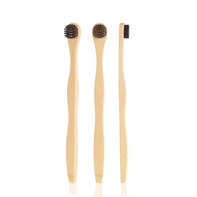Wholesale Customized Bamboo Toothbrush with Round Head Tongue Brush OEM
