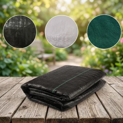 Multifunctional Black PE Weed Barrier Cloth 100g/m² Garden Ground Cover for Weed Control & Shading