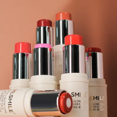 Vegan Cute Blush Korean Makeup Blush With Your Logo Wholesale Blusher Cheek Tint Pink Blush Stick Blush Cream