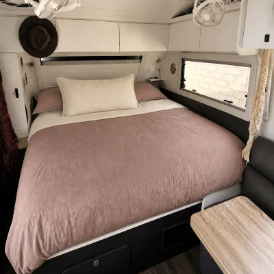 Caravan Quilt Cover Pillowcase Set-Premium Stonewashed Cotton Invisible Zip Corner Ties Iron-Free Year-Round Comfort