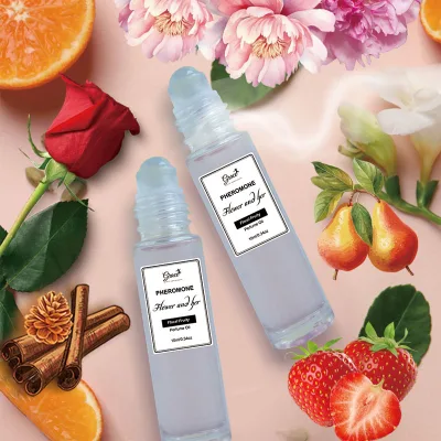 Custom Logo Non-alcholic Perfume Pear Strawberry Black Currant Peony Cedar Smell Roll-on Pheromone Perfume Oil Fragrance