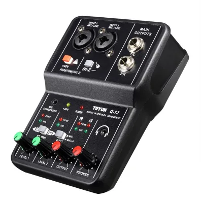 Brand New Professional Audio Mixer Wire Microphone with High Quality Sound Card Audio Interface APP Video Lighting Equipment