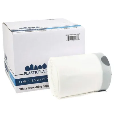 Favorable Price Corn Starch LDPE/HDPE Biodegradable Rubbish Trash Packaging Can liner Drawstring Garbage Bag for Home