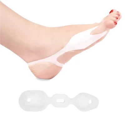 Silicone Gel Bunion Brace Toe Separator Big Toe Straightener Helps Relieve Foot Pain - Hypoallergenic Silicone - One Size