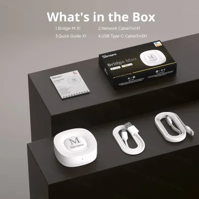 For Sonoff Zigbee Gateway Smart Home Bridge-PC+ABS Material Home Assistant Integration Cross Ecosystems Works with Matter