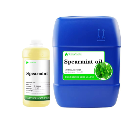 Popular 60% Food Grade Natural Spearmint Essential Oil 8008-79-5 Fresh Odor for Gum Candy Toothpaste Aromatherapy