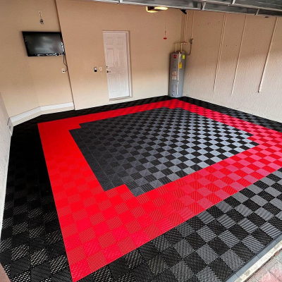 Plastic Flooring Anti Slip Interlocking Drainage Garage Floor Tiles Indoor Tiles for Garage Floor