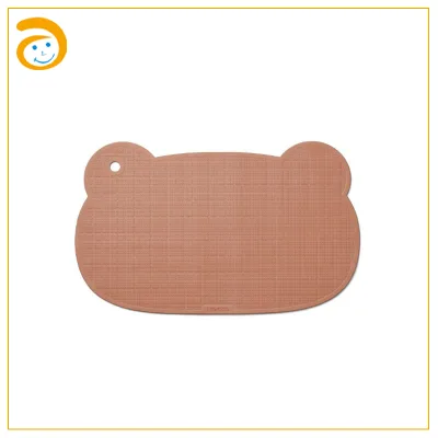 Hot Badematte Custom Children Non Slip Bathtub Bath Mat Anti Skid Bathing Suction Shower Mat with Hooks for Children Kids Baby