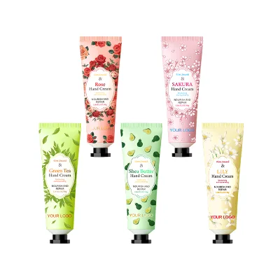 Factory Wholesale Custom Perfumed Hand Lotion Vegan Travel Size Mini Hand Cream Lotion with Your logo Shea Butter Hand Cream