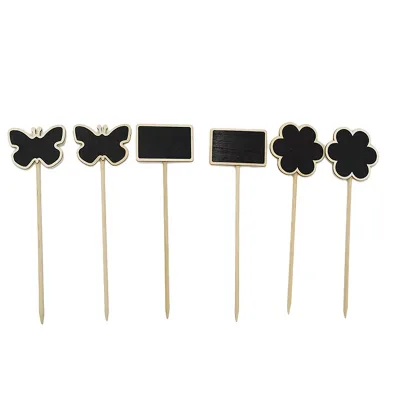 3 Styles Cute Plant Tags Wooden Garden Markers Plant Labels  for Outdoor Garden Waterproof for Seedlings Flowers Vegetables