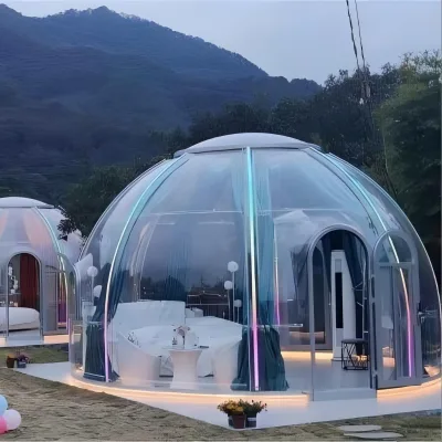 Unique Design PC Bubble House Transparent Dome House Prefab Polycarbonate Structure for Garden Party Room