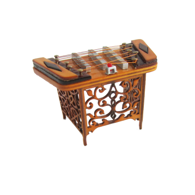 Miniature Musical Instrument Model Miniature Dulcimer Model Simulation Yangqin Model Educational Toy Yangqin Ornaments
