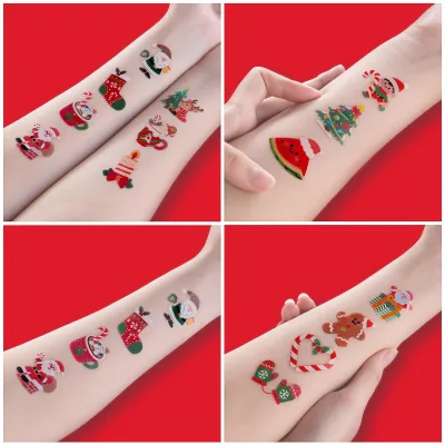 Smart Sticker Christmas Glow in the Dark Temporary Body Tattoos for Boys and Girls-Guangdong  Hand Application Printed