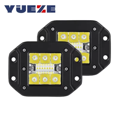 5inch 39W LED Driving Lights Offroad Bumper Built-in Headlight Flush Mount Lamp for 12V 24V Car SUV Pickup Truck Car Accessories