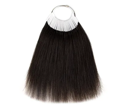Wholesale Brazilian Straight Remy Virgin Hair Color Chart Ring 100% Unprocessed 30 Grams 30 Strands Colored Extension Sample